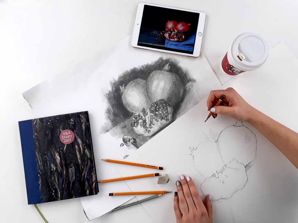 [hudozhnik] Натюрморт _Сочные гранаты__0.jpg